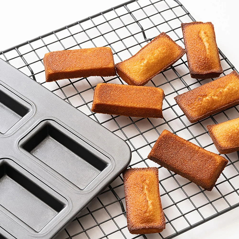 8-Cavity Mini Loaf Bread Baking Pans Non-Stick Muffin Pan Biscuits Mould DIY Muffin Bakery Oven Mold Kitchen Baking Supplies