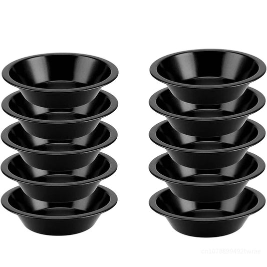 10Pcs 5 Inch Pie Pans Carbon Steel Non-stick Mini Pie Tins Cupcake Cake Cookie Lined Mold Cup Cake Tools Kitchen Baking Tools